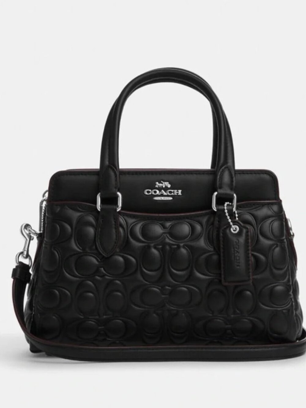 COACH Mini Darcie Carryall in Signature Leather